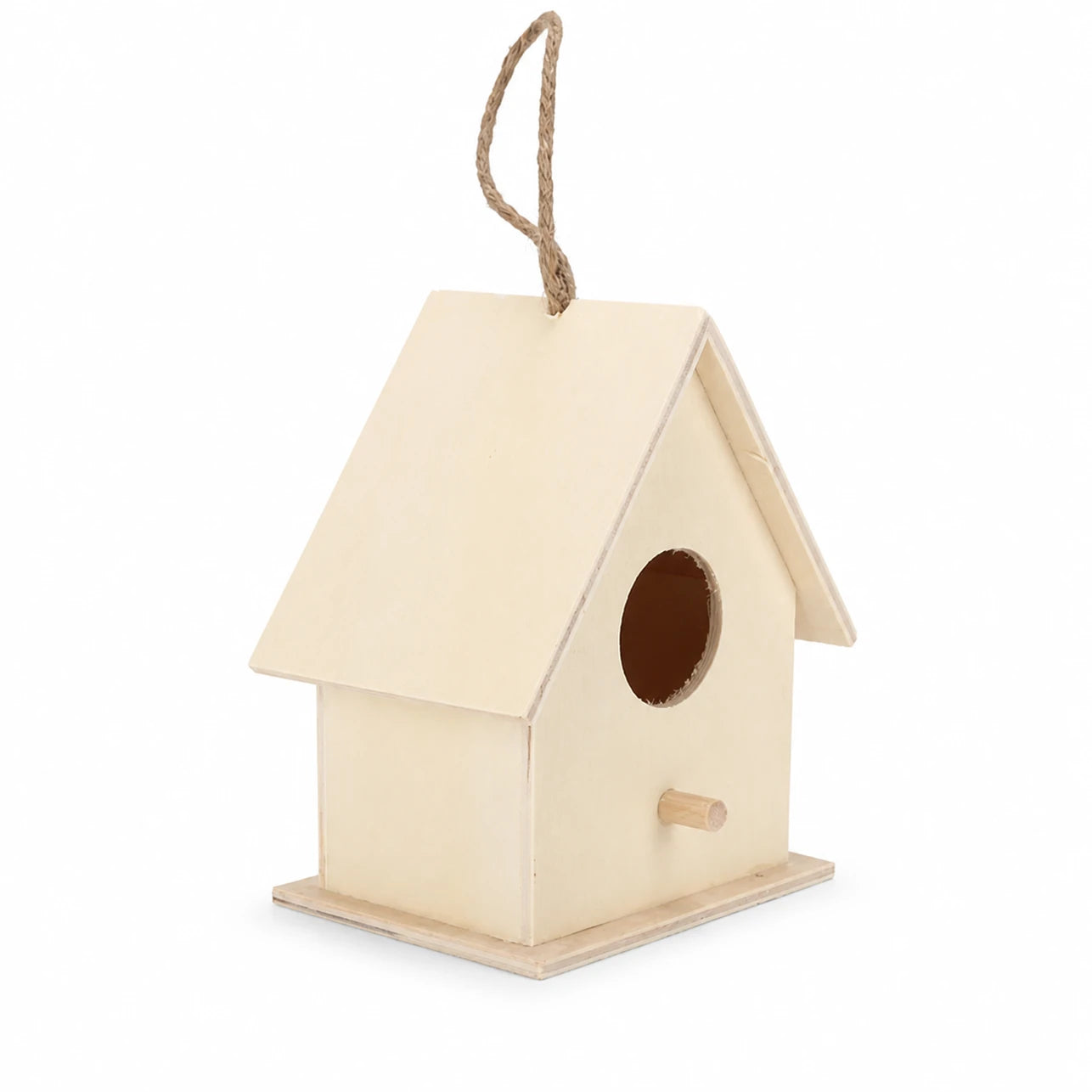 Houten vogelhuisje licht met dubbel ingang — foto 3