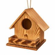 Vogelhuisje observatie van hout met platform voorkant — foto 3