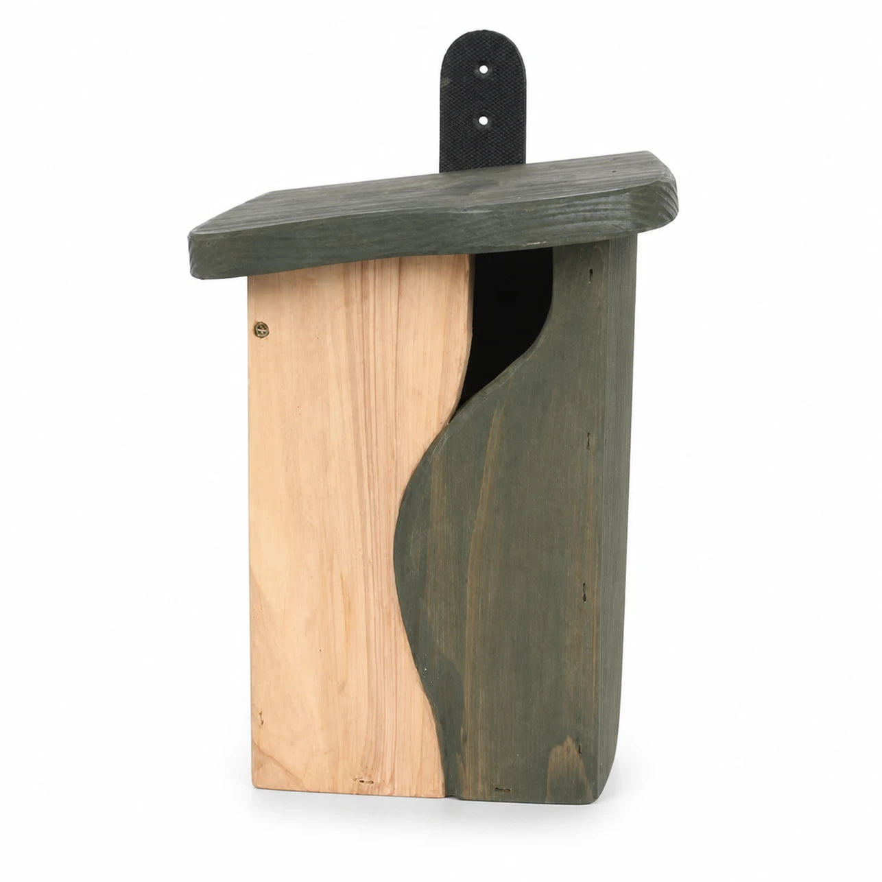 Houten vogelhuisje met upright groen — foto 3