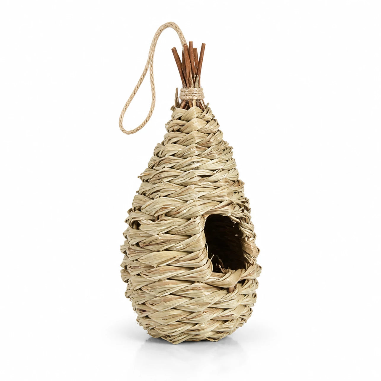Hangend vogelhuisje van hout formaat 24 × 10,5 cm — foto 3