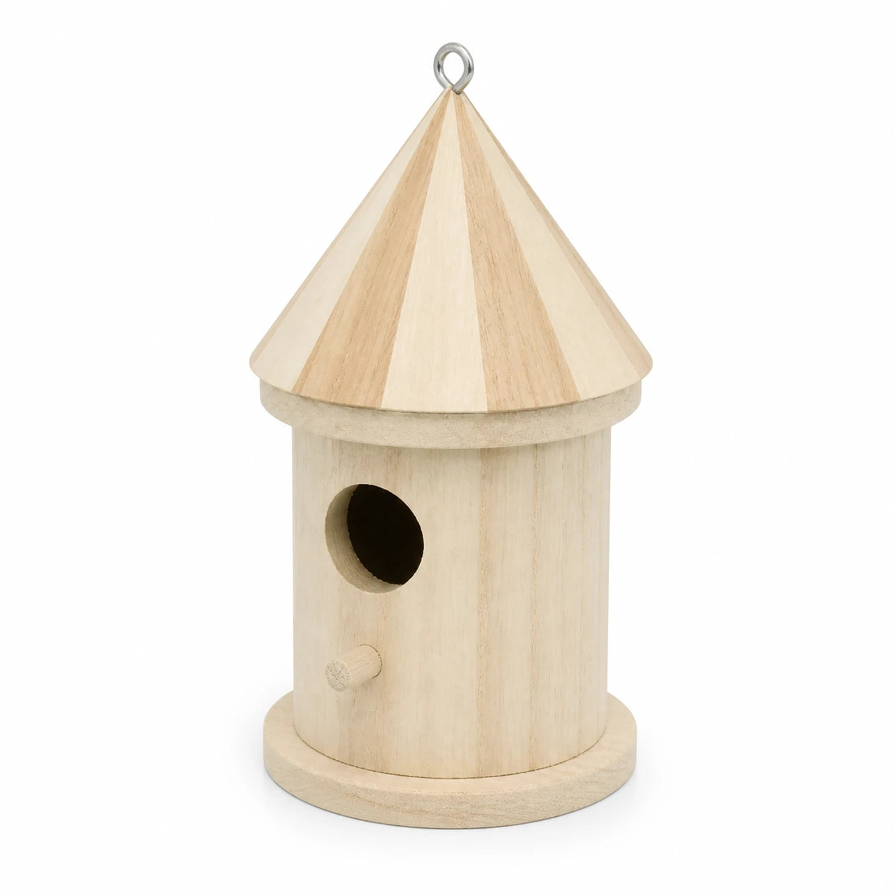 Vogelhuisje observatie van hout beige — foto 3