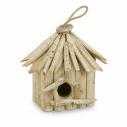 Hangend vogelhuisje van hout beige formaat 19 × 19 × 20 cm — foto 3