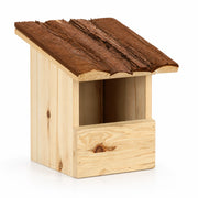 Vogelhuisje semi-open met dak van schors — foto 3