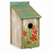 Vogelhuisje geverfd met bloemen — foto 3