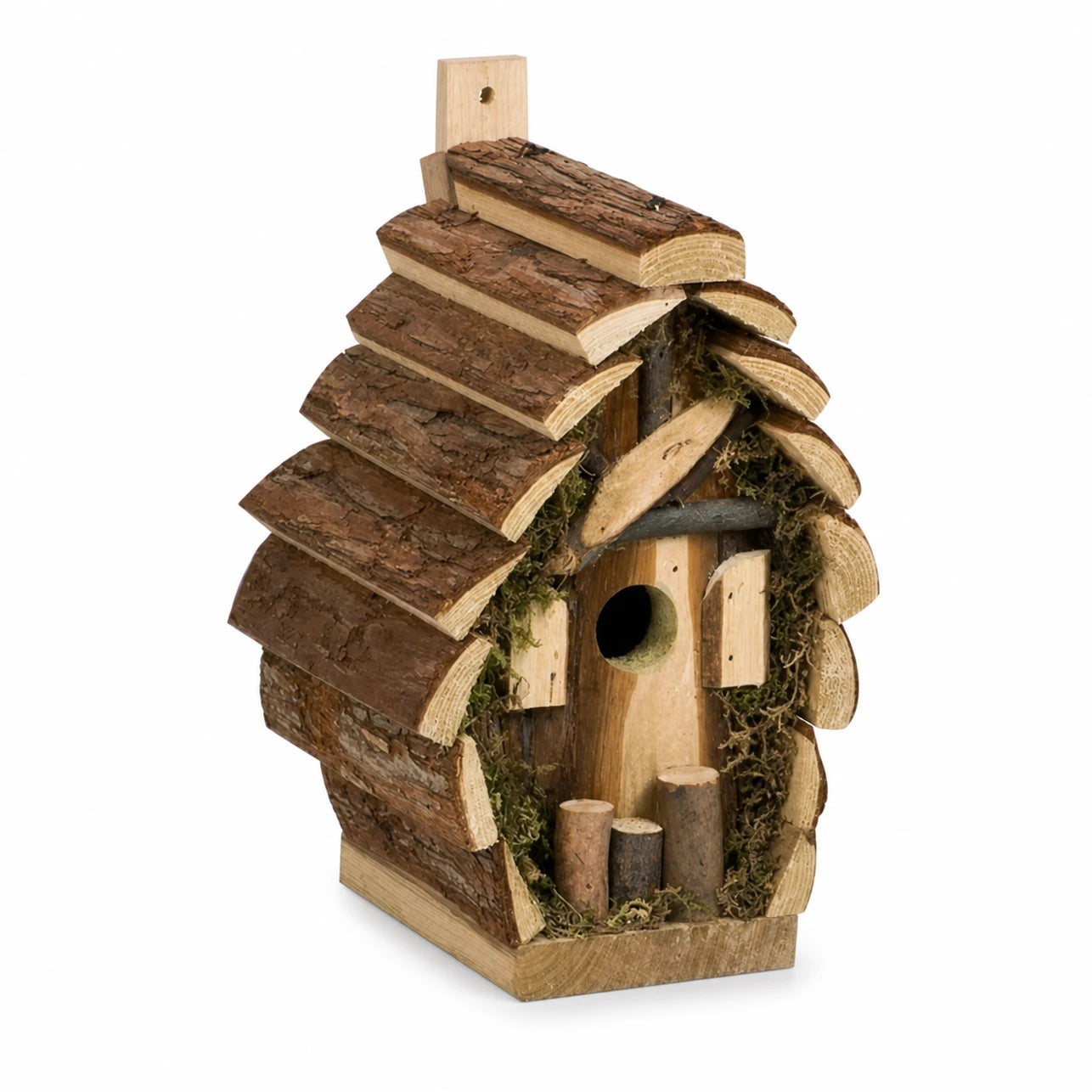 Houten vogelhuisje bruin formaat 18 × 14,5 × 24 cm — foto 3