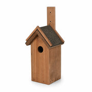 Houten vogelhuisje met bitumendak bruin — foto 3