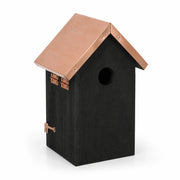 Vogelhuisje zwart compact met dak koper — foto 3