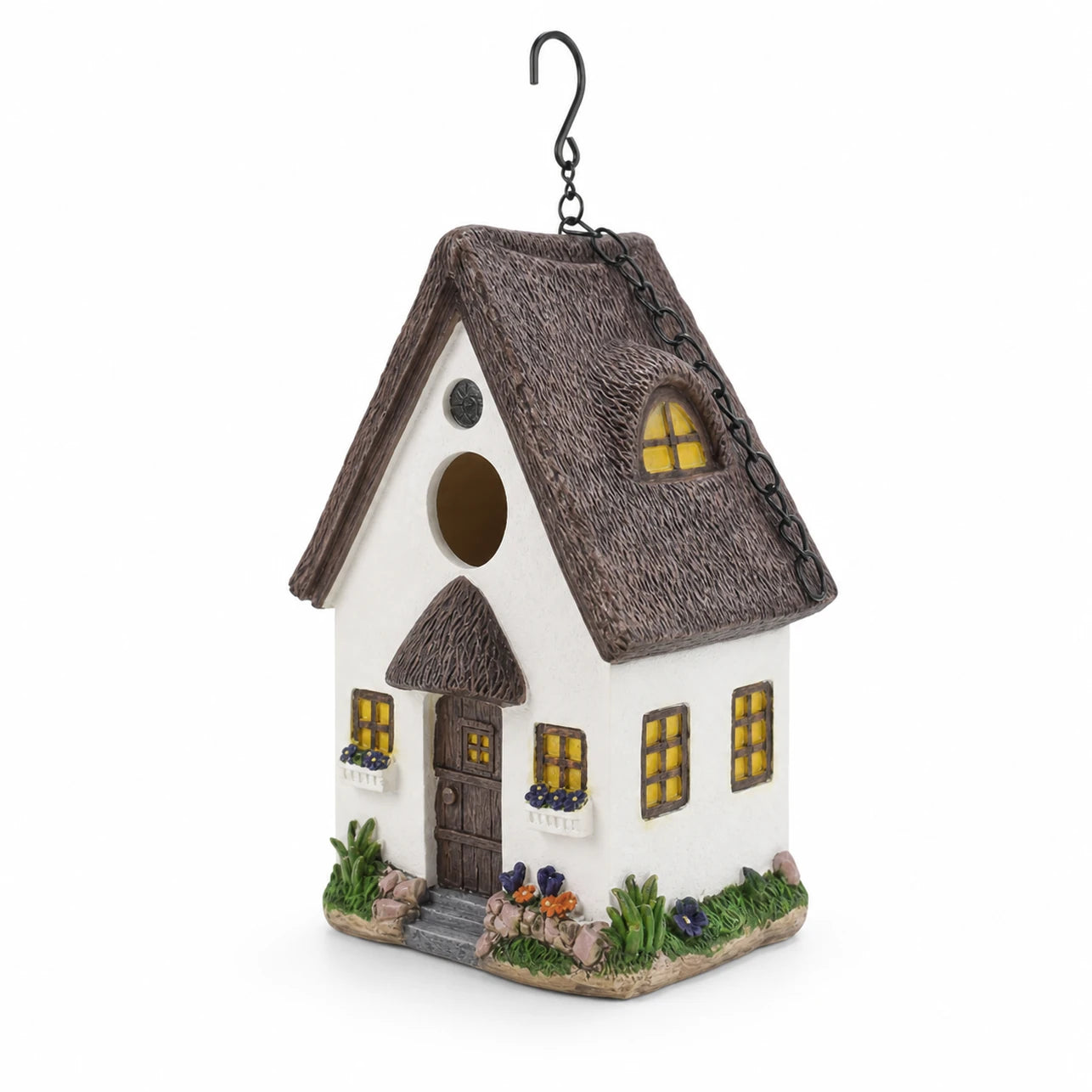 Hangend vogelhuisje wit — foto 3