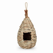 Hangend vogelhuisje van rotin wit — foto 3