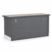 Set van 3 vogelhuisjes van hout grijs formaat 44 × 15,5 × 21,5 cm — foto 3
