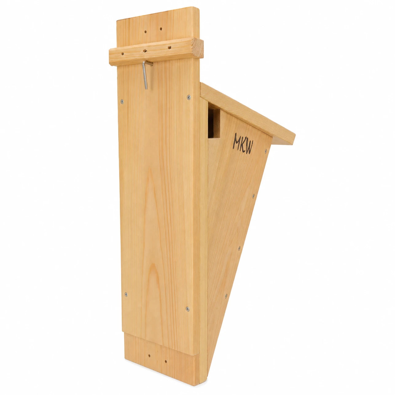Vogelhuisje vertical van hout met voorkant schuin — foto 3