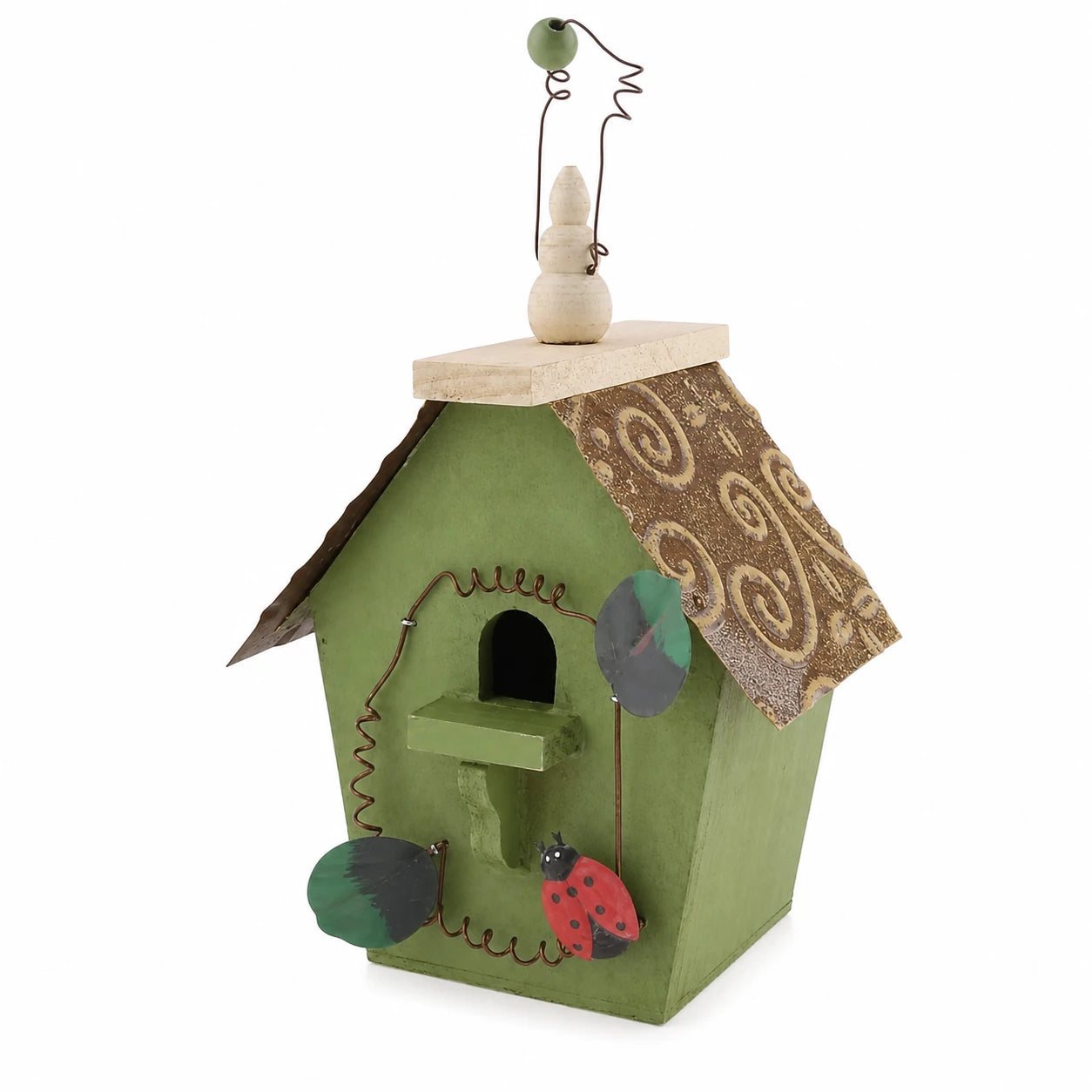 Vogelhuisje landelijk van stammen groen — foto 3