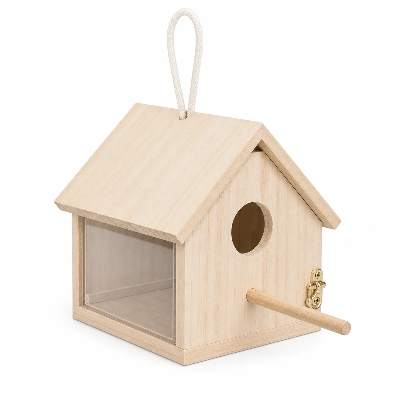 Vogelhuisje observatie van hout formaat 14 × 14 × 13 cm — foto 3
