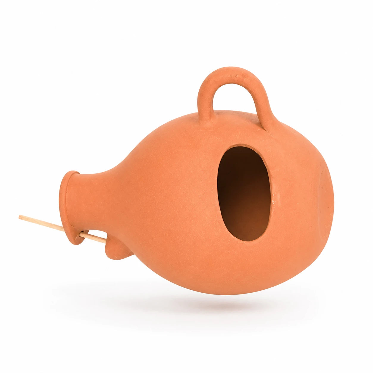 Vogelhuisje bol hangend van terracotta — foto 3