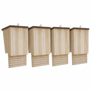 Houten vogelhuisje bruin formaat 22 × 12 × 34 cm — foto 3