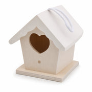 Houten vogelhuisje wit — foto 3