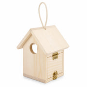 Vogelhuisje observatie van hout beige formaat 14,7 × 13 × 15,8 cm — foto 3