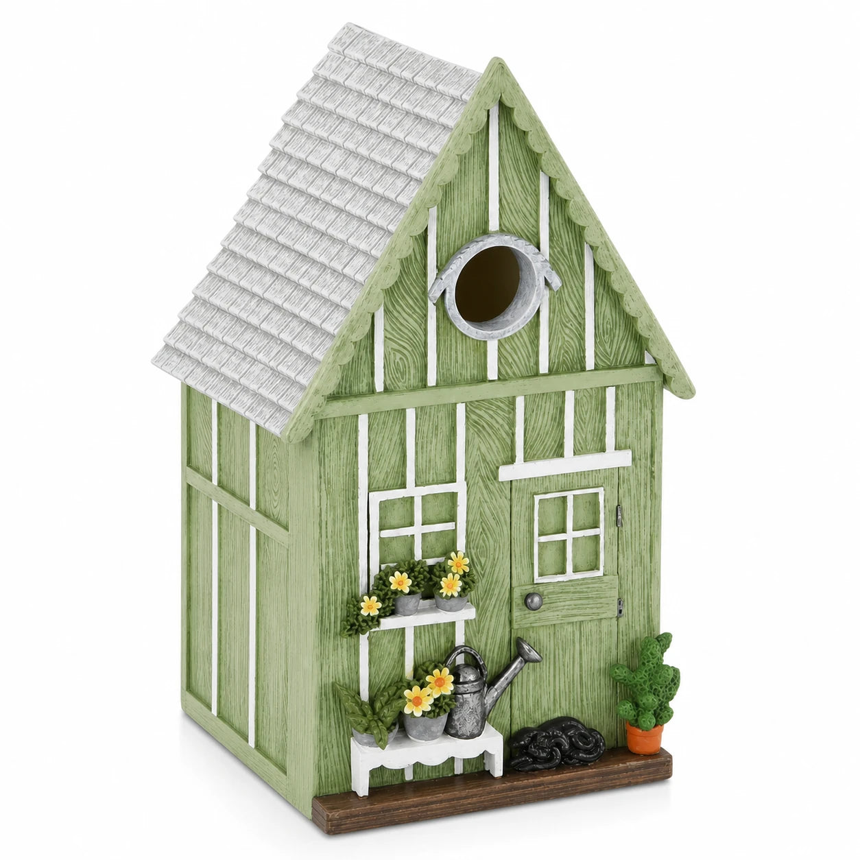 Vogelhuisje decoratief groen — foto 3