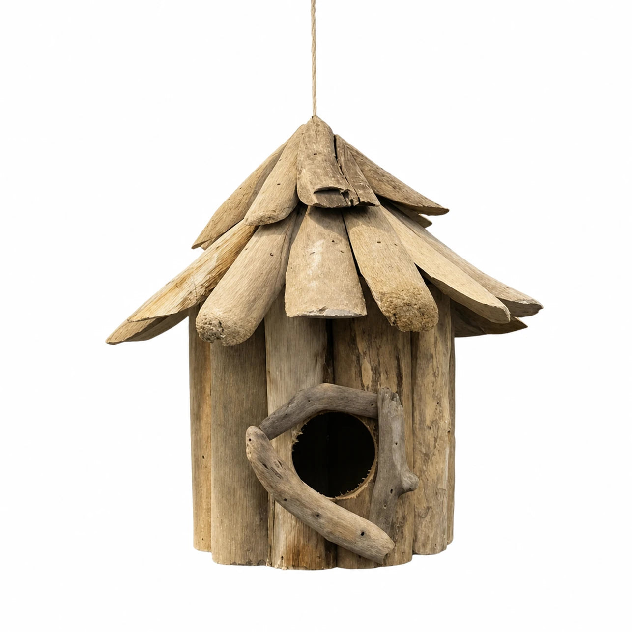 Houten vogelhuisje zwart — foto 3