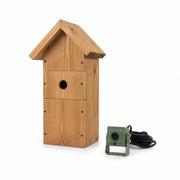 Vogelhuisje handgemaakt van hout bruin formaat 44 × 44 × 33 mm — foto 3