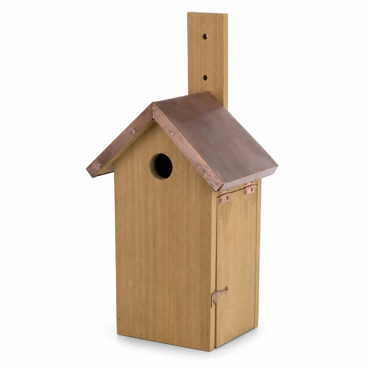 Vogelhuisje met koperen dak bruin — foto 3