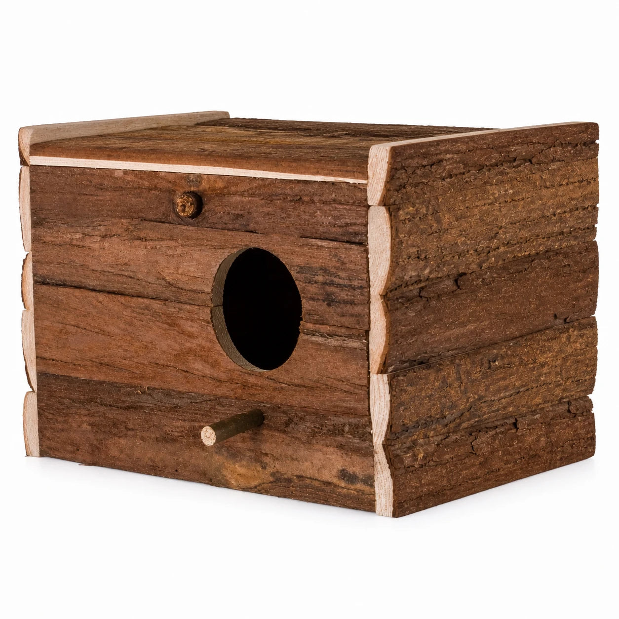 Houten vogelhuisje van schors — foto 3