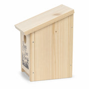 Houten vogelhuisje met groendak rood — foto 3
