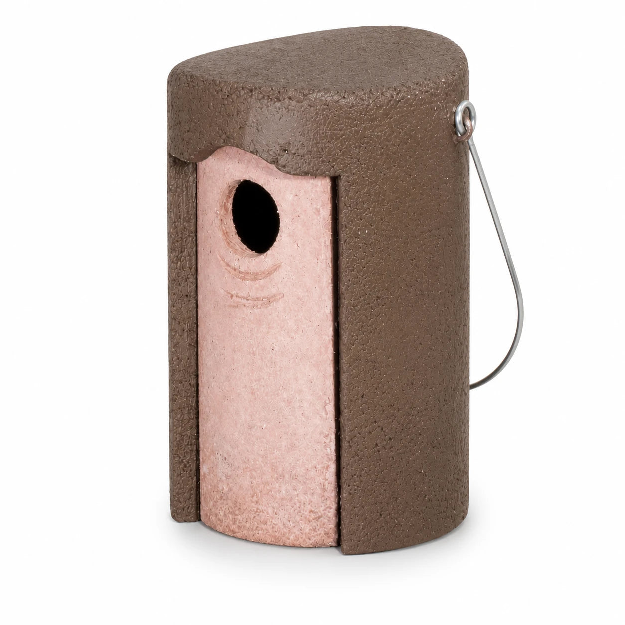 Vogelhuisje afgerond hangend van houtbeton 45 mm — foto 3