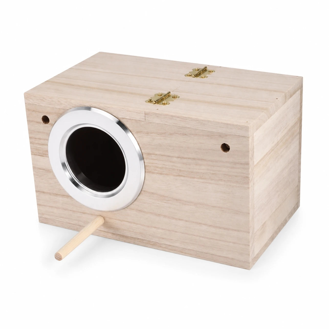 Vogelhuisje vierkant van hout met dak afneembaar formaat 12 × 12 × 19,5 cm — foto 3