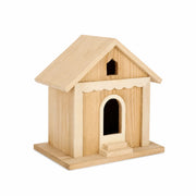 Houten vogelhuisje met dubbel ingang en afdak — foto 3