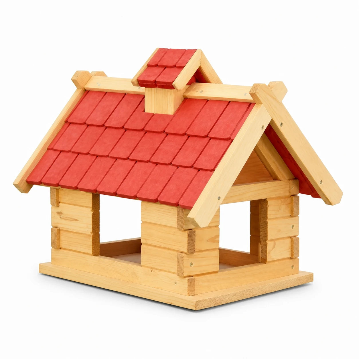 Voederbak chalet XXL van hout — foto 3