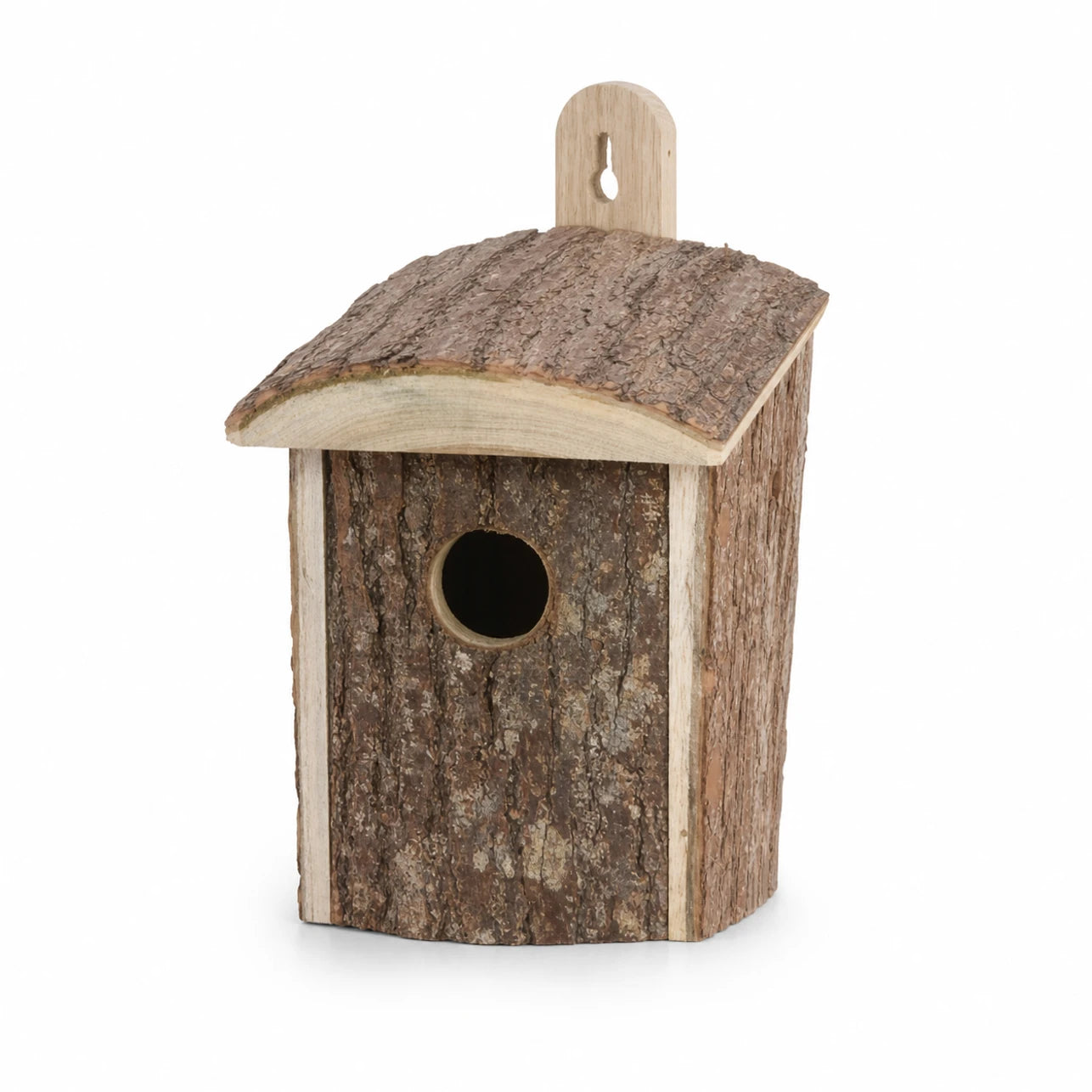 Vogelhuisje stijl rustiek van hout bruin formaat 12 × 11,5 × 18 cm — foto 3