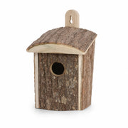 Vogelhuisje stijl rustiek van hout bruin formaat 12 × 11,5 × 18 cm — foto 3