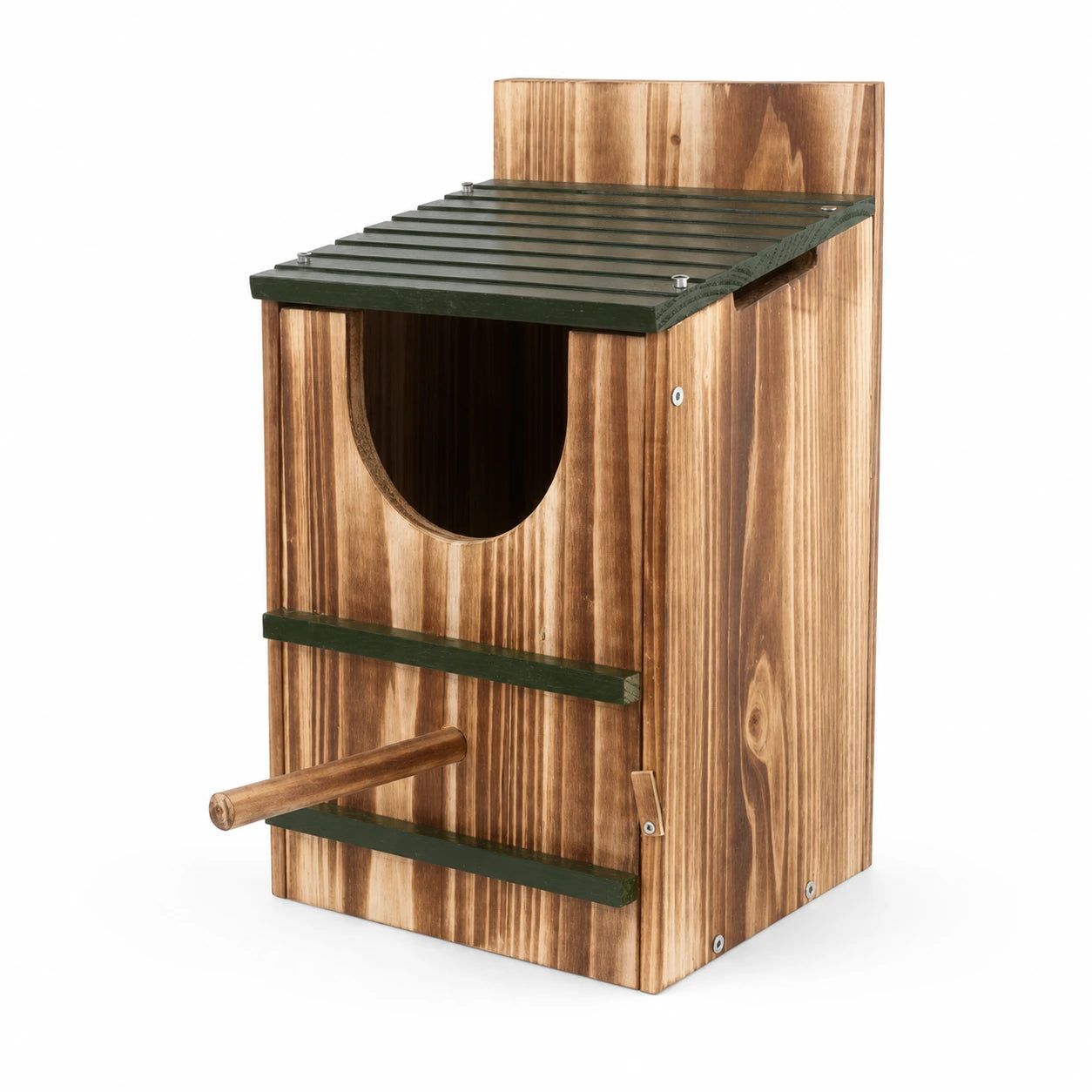 Vogelhuisje van verkoold hout — foto 3