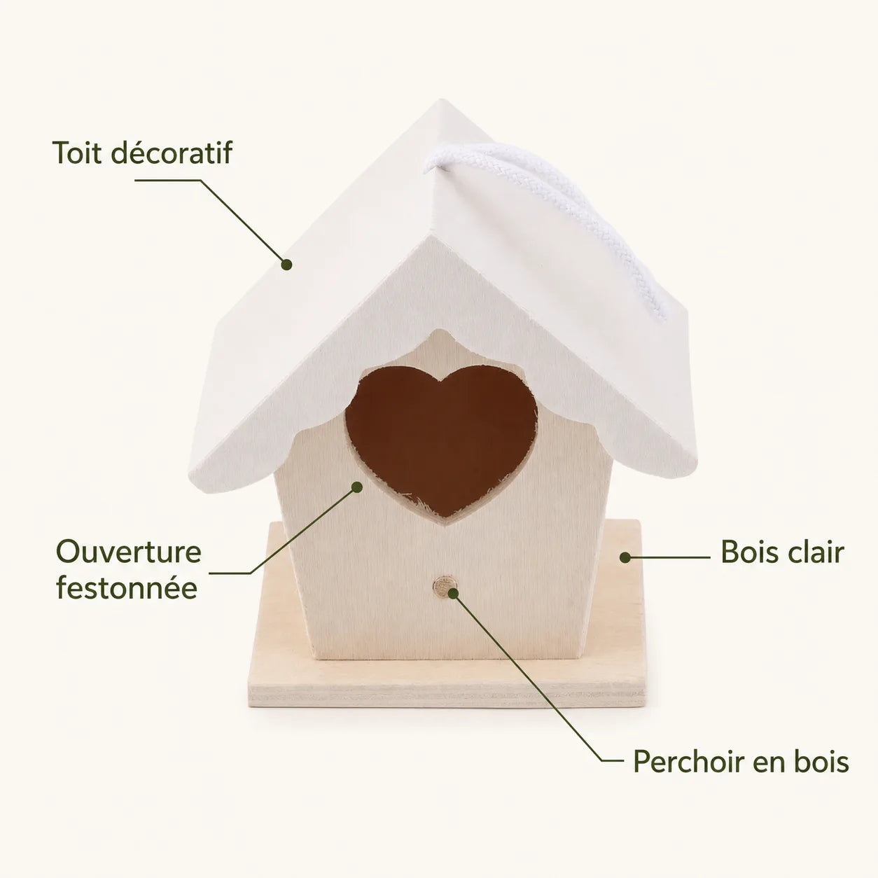 Mini vogelhuisje geschulpt — foto 3