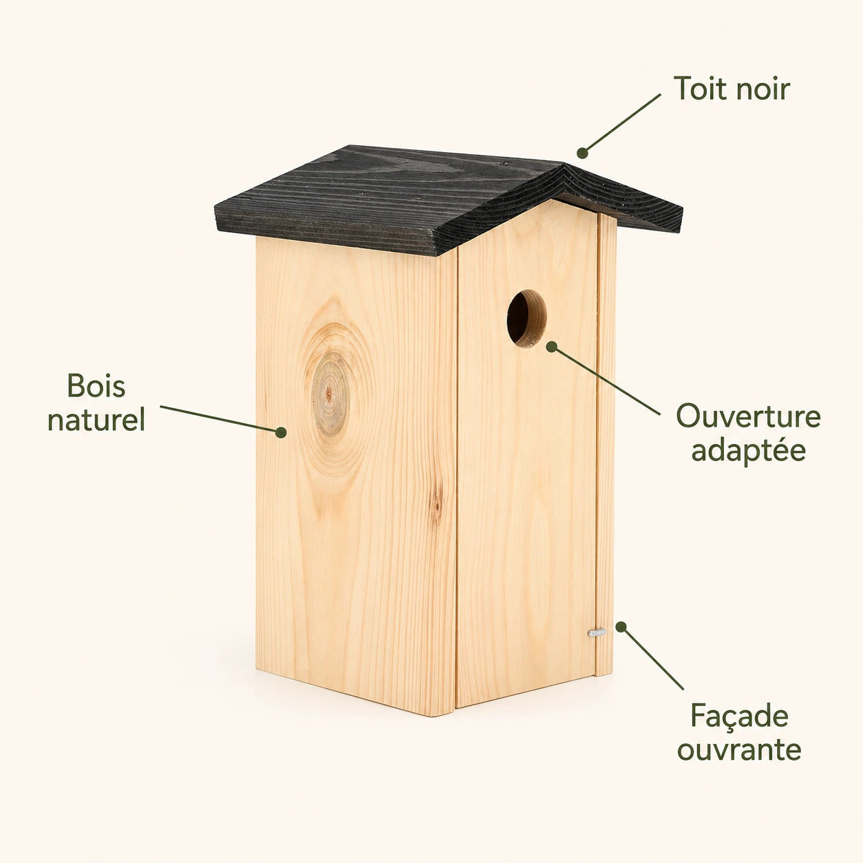 Vogelhuisje zwart — foto 4