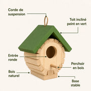 Vogelhuisje zeshoek kleurrijk — foto 3