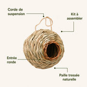 Vogelhuisje bol gevlochten — foto 3