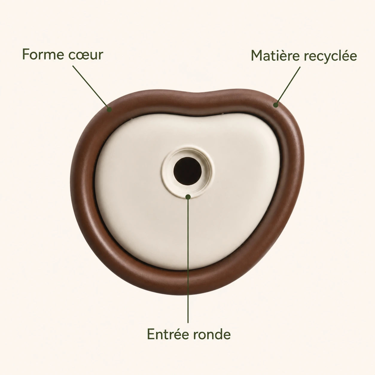 Vogelhuisje gerecycled bruin 25 cm — foto 4
