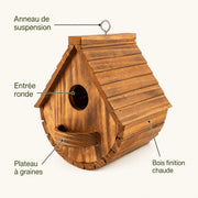 Vogelhuisje met voederbak afgerond — foto 3