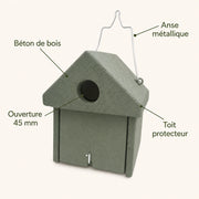 Vogelhuisje groen ingang 45 mm — foto 4