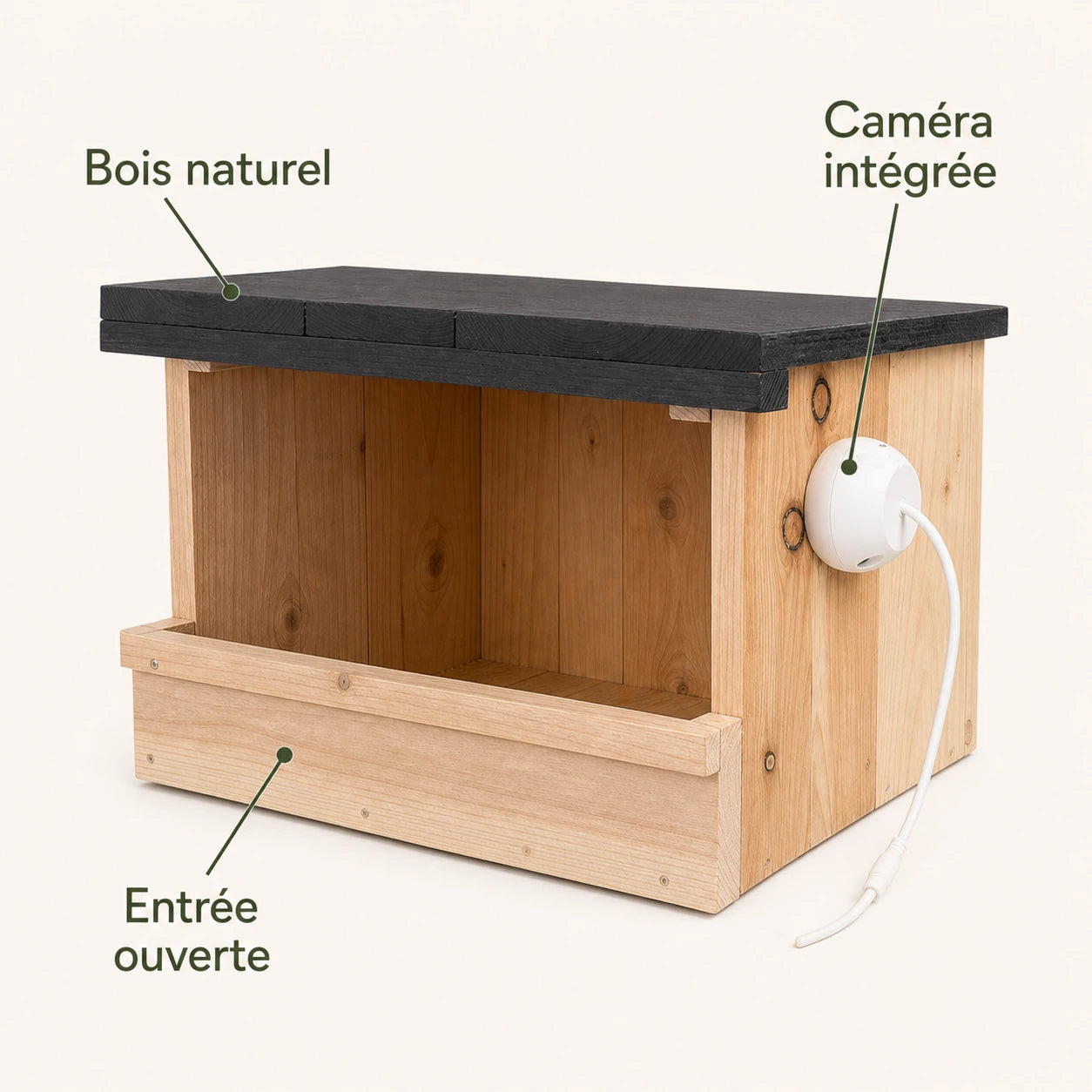 Vogelhuisje verbonden groot formaat semi-open — foto 4