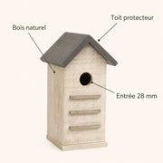 Vogelhuisje gevlochten hangend van vorm van L — foto 4