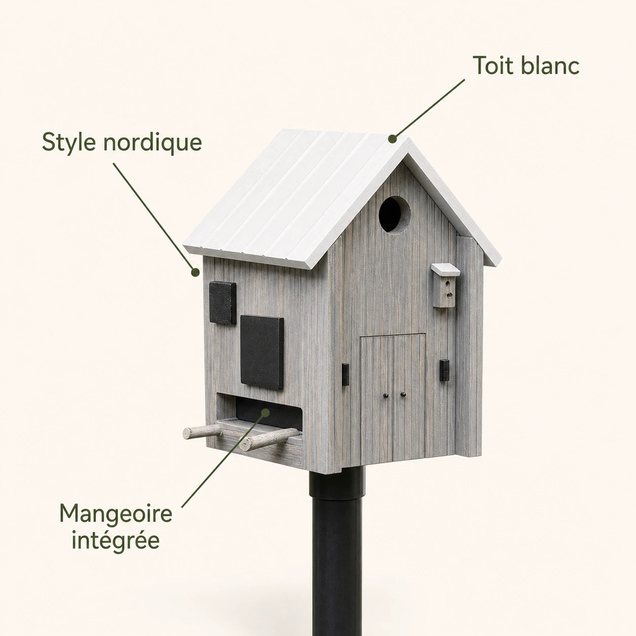 Vogelhuisje en voederbak noords — foto 4