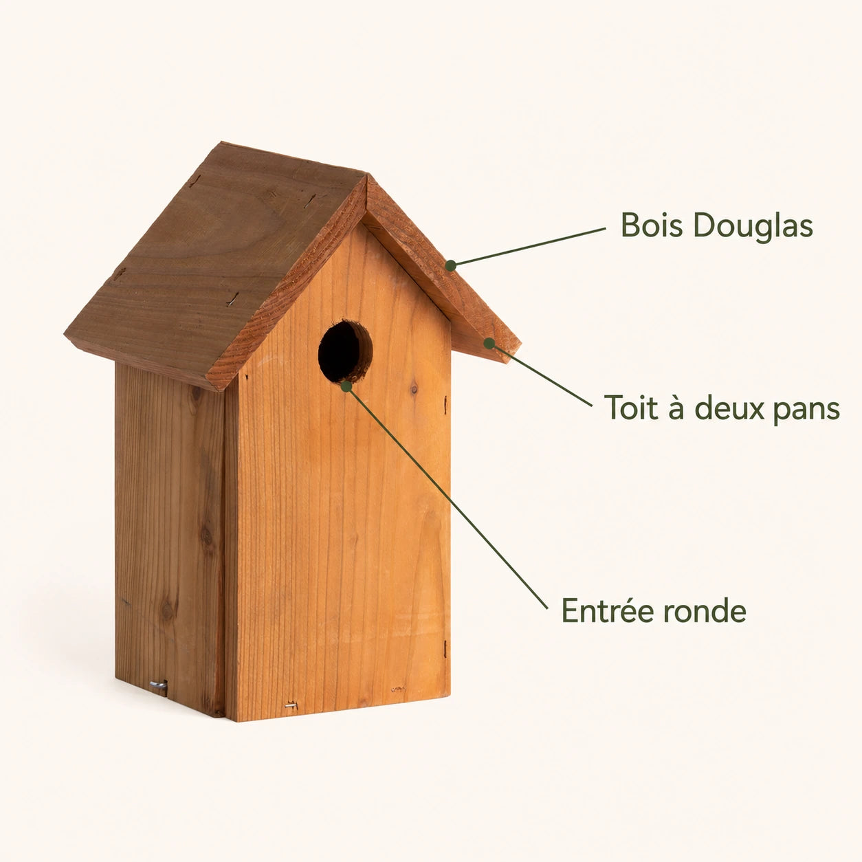 Houten vogelhuisje Douglas-spar — foto 4