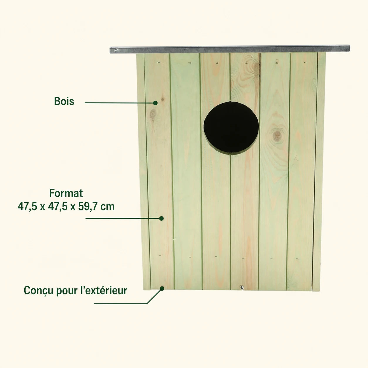 Houten vogelhuisje behandeld — foto 4