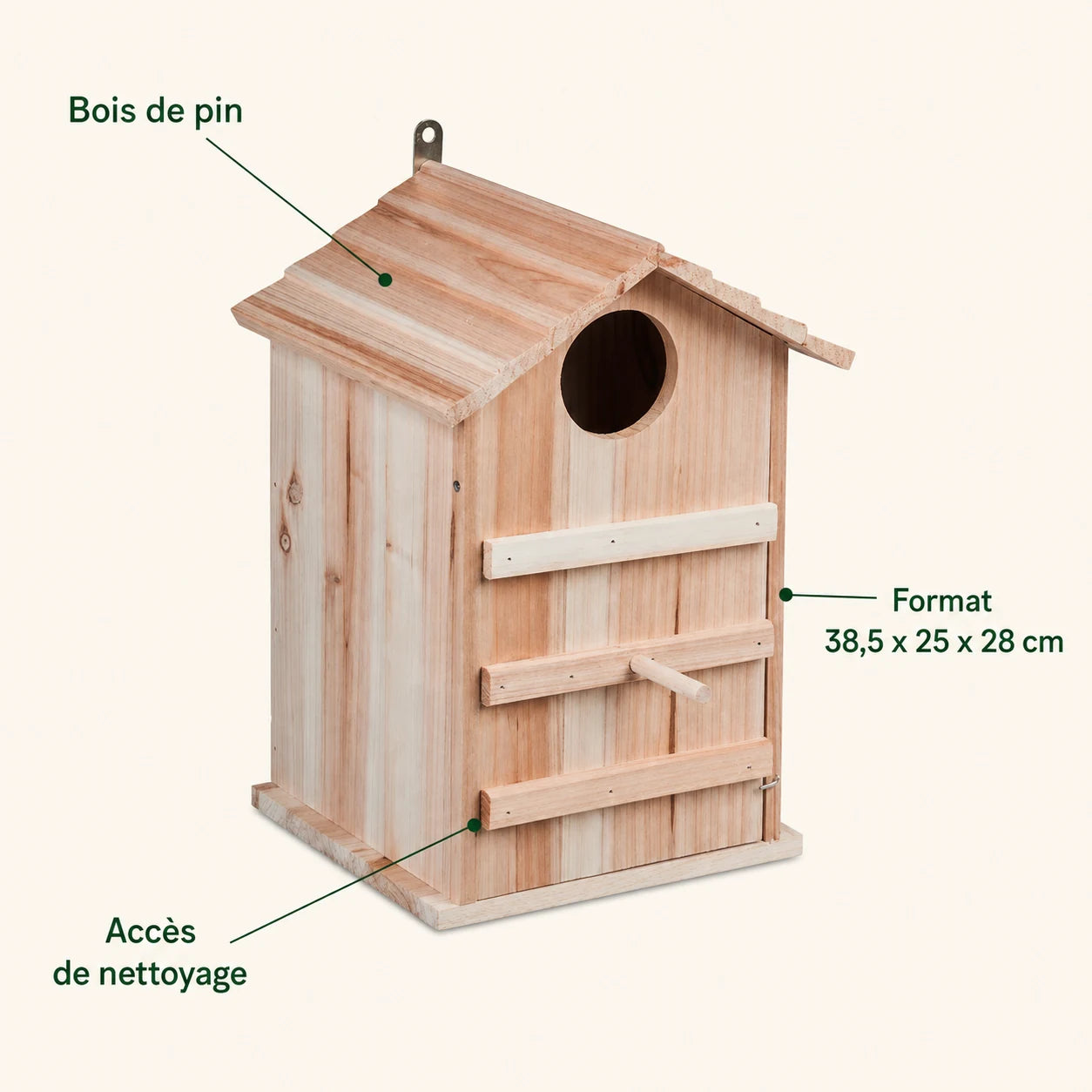 Houten vogelhuisje van spar — foto 4