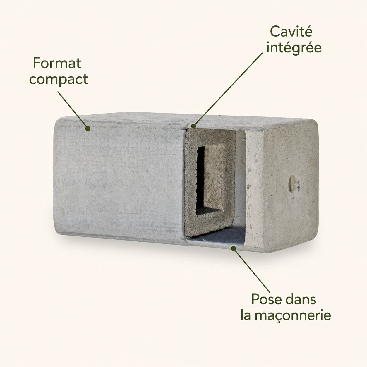 Blok-vogelhuisje wand-mounted ingebouwd-van — foto 4
