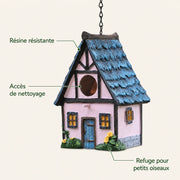 Vogelhuisje decoratief van vorm van trein — foto 4