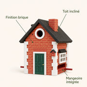 Vogelhuisje en voederbak stijl baksteen — foto 4